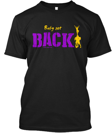 Baby Got Back   Purple Gold Black T-Shirt Front