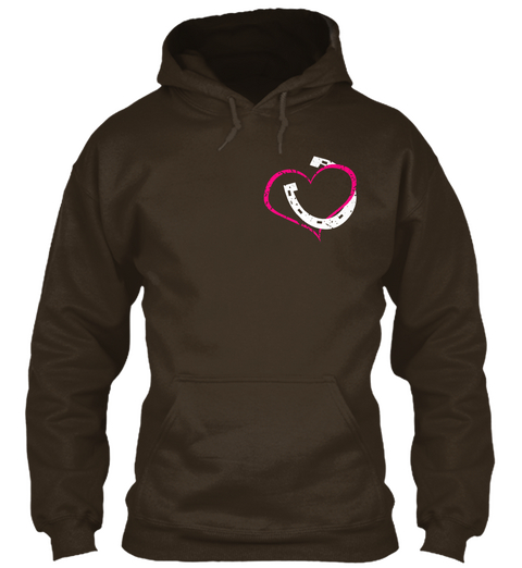 Horse Lover Mantra Dark Chocolate Kaos Front