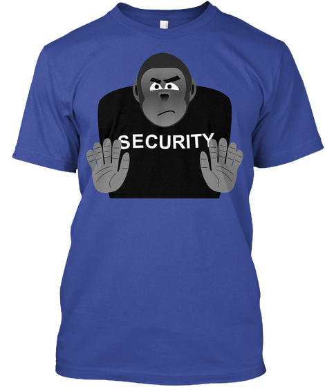 Security Deep Royal T-Shirt Front