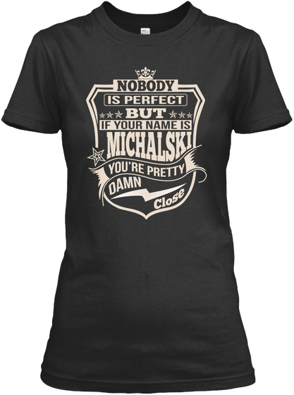 Nobody Perfect Michalski Thing Shirts Black áo T-Shirt Front