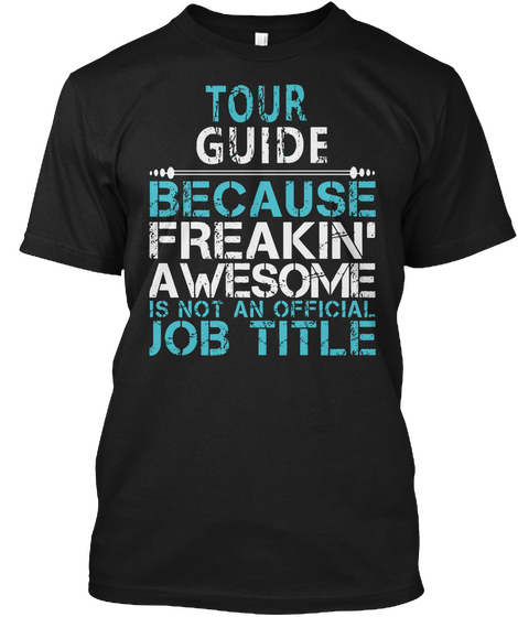 Tour Guide Black Camiseta Front