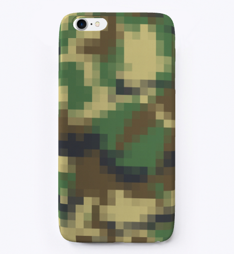 Digital Camouflage Camo Pixel Pattern  Standard Camiseta Front