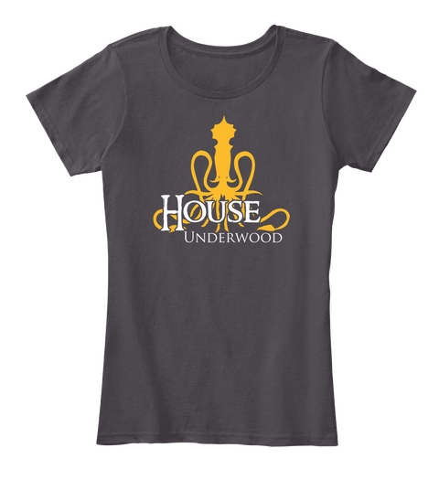 Underwood Family House   Kraken Heathered Charcoal  T-Shirt Front