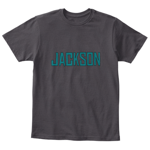 Jackson Heathered Charcoal  T-Shirt Front