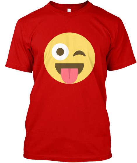 Emoji T Shirt Classic Red T-Shirt Front