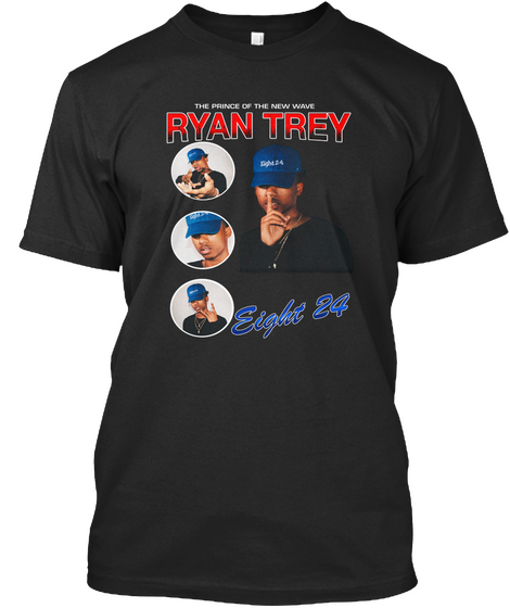 Ryan Trey Eight24 Vintage Rap Tee Black T-Shirt Front
