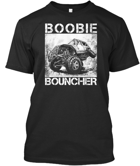 Boobie Bouncher Black Camiseta Front