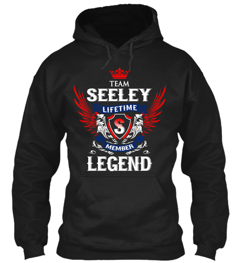 Team Seeley Lifetime Member Legend Black Camiseta Front