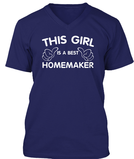 Best Homemaker Navy T-Shirt Front