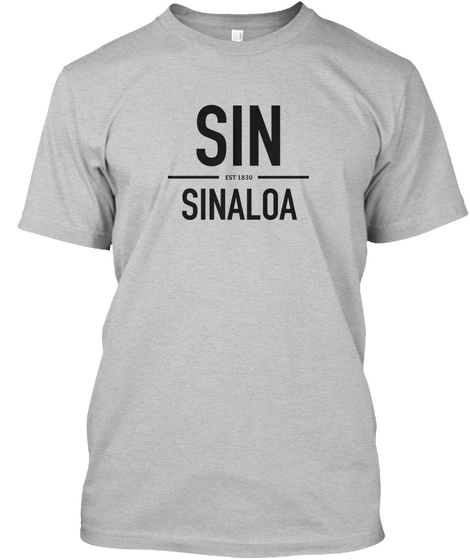Sinaloa Tee (Men's) Light Heather Grey  T-Shirt Front