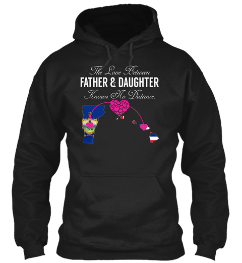 Father Daughter   Vermont Hawaii Black Camiseta Front