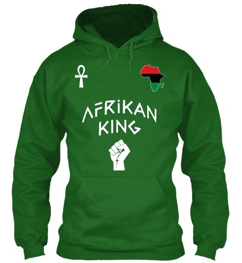 Afrikan King Irish Green Camiseta Front