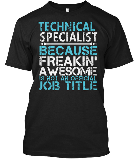 Technical Specialist Black Camiseta Front
