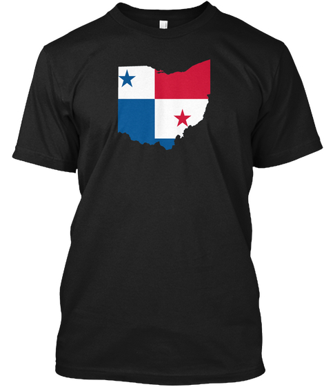 Panamanian Ohioan   Limited Edition Black áo T-Shirt Front
