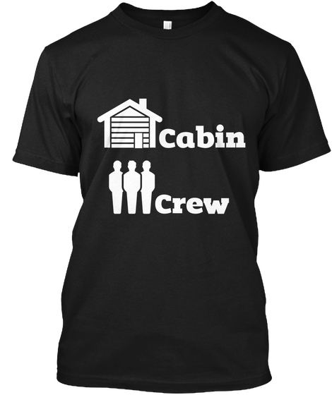 Cabin Crew Black T-Shirt Front