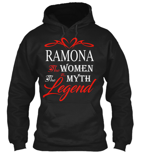 Ramona   The Myth   The Legend Black áo T-Shirt Front