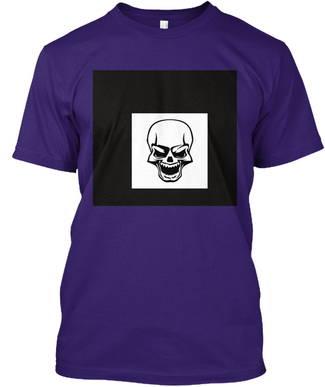 Funny Head Purple áo T-Shirt Front