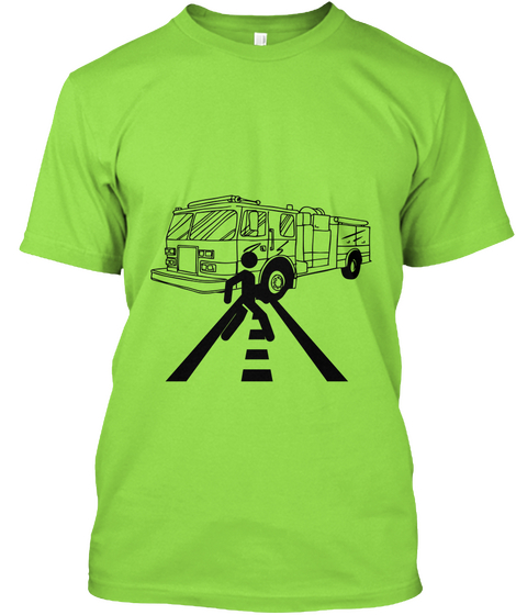 Traffic Signal T Shirt  Lime T-Shirt Front