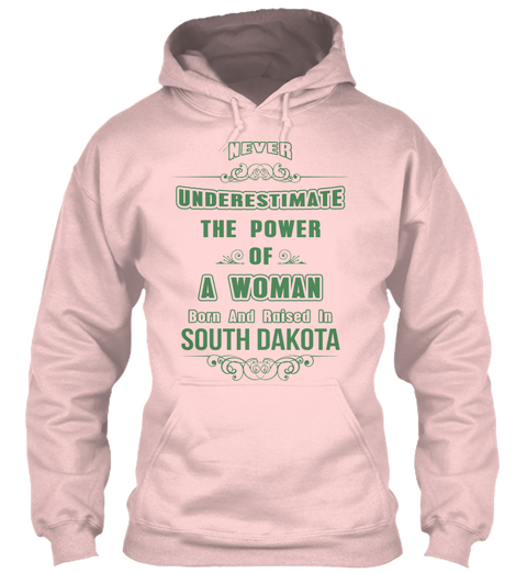 South Dakota Light Pink Camiseta Front