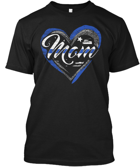 Police Shirts Mom Gifts Prayer Award  Black Camiseta Front