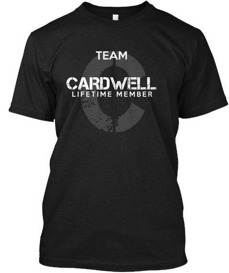 Team Cardwell Lifetime Member Black Kaos Front
