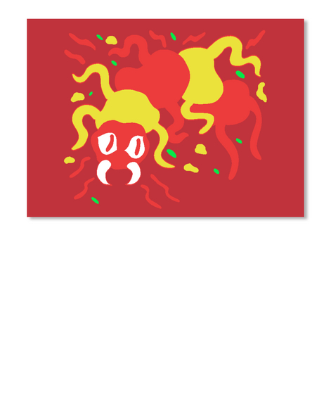 Centofpede   Sticker Bright Red Maglietta Front