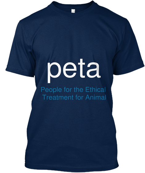 Peta People For The Ethical 
Treatment For Animal Navy Kaos Front