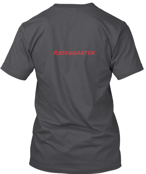 Rosengarten Charcoal áo T-Shirt Back