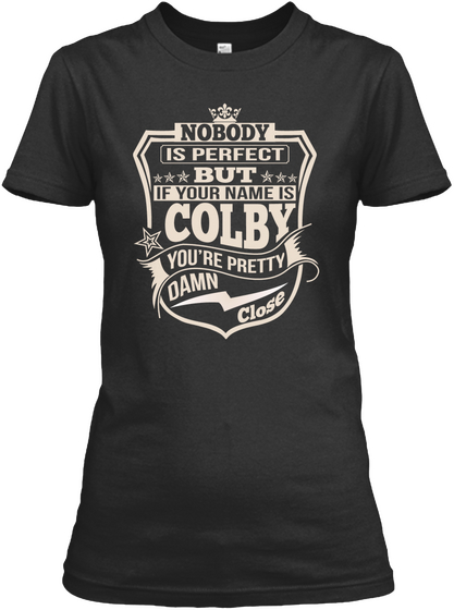 Nobody Perfect Colby Thing Shirts Black Maglietta Front