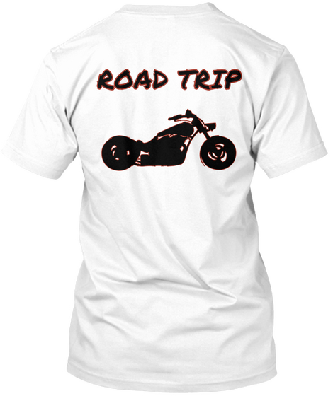 Road Trip White Kaos Back