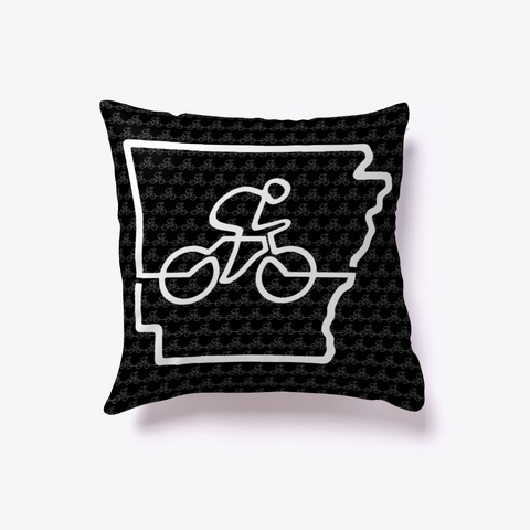 Cycle Arkansas Bicycle Pillow   White Kaos Front