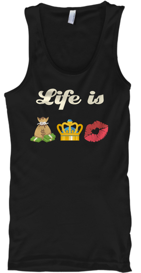 Life Is Black áo T-Shirt Front