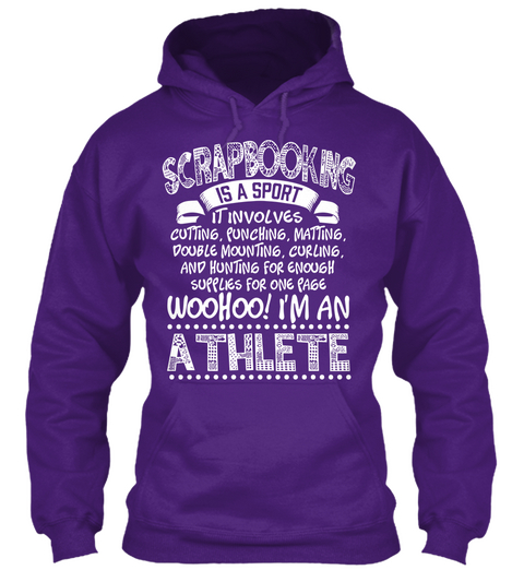 Scrap Athlete Purple T-Shirt Front