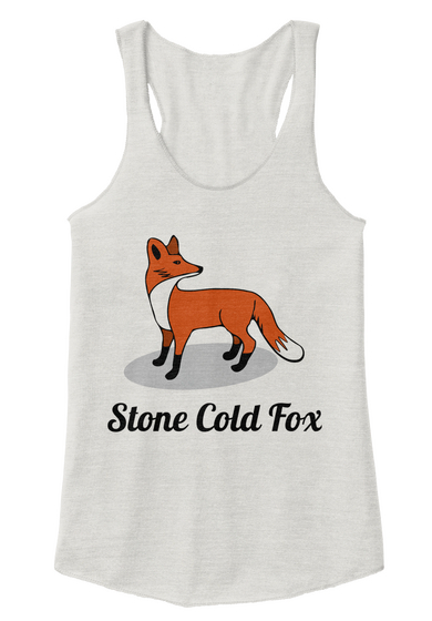 Stone Cold Fox Eco Ivory  T-Shirt Front