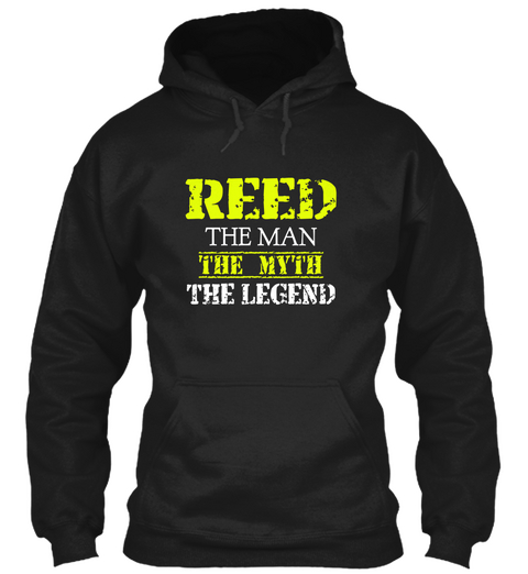 Reed The Man The Myth The Legend Black Camiseta Front