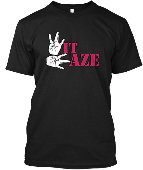 It Aze Black T-Shirt Front