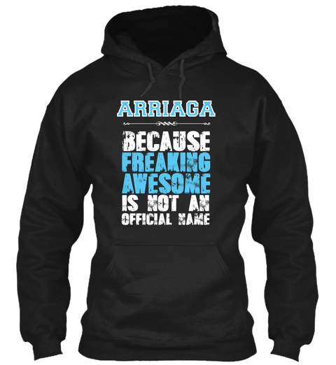 Arriaga Is Awesome T Shirt Black T-Shirt Front