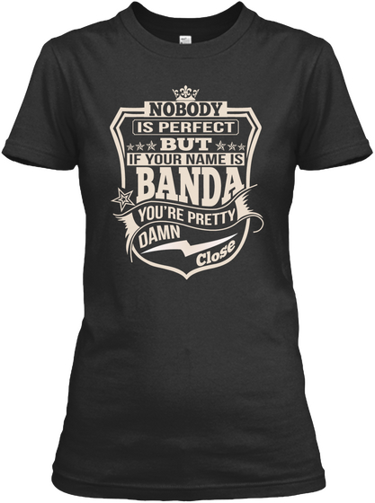 Nobody Perfect Banda Thing Shirts Black Camiseta Front