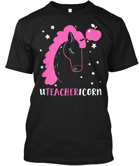 Uteachericor Black áo T-Shirt Front