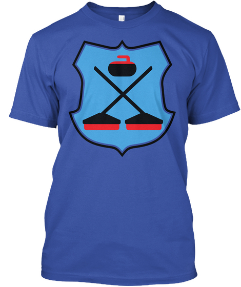 Curling Royal T-Shirt Front