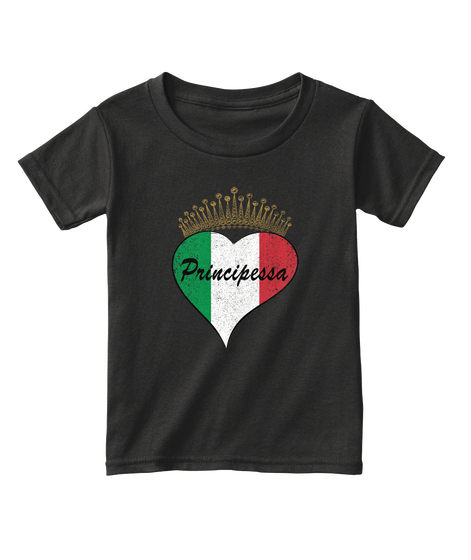 Principessa Black T-Shirt Front