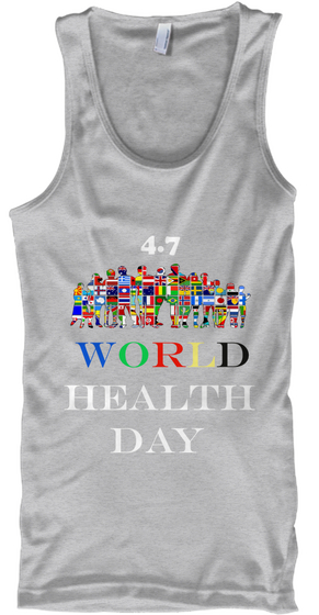 World Health Day Tank Top  Sport Grey Camiseta Front