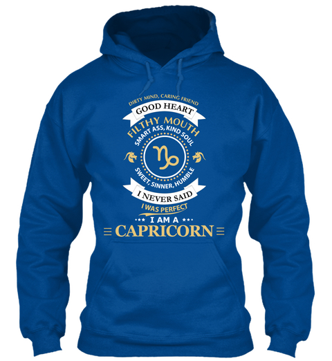 Capricorn Horoscope   I Am A Capricorn Royal áo T-Shirt Front