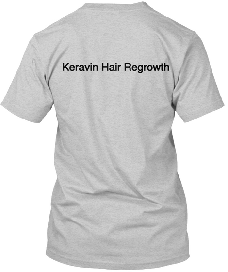 Keravin Hair Regrowth Light Steel T-Shirt Back