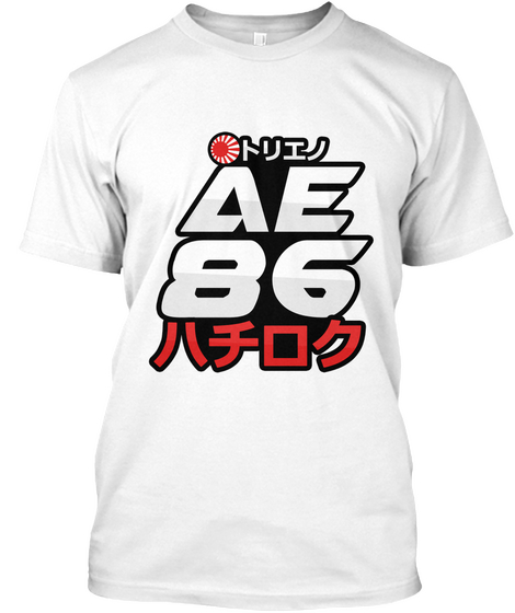 Ae86 T Shirt Various Colors White T-Shirt Front