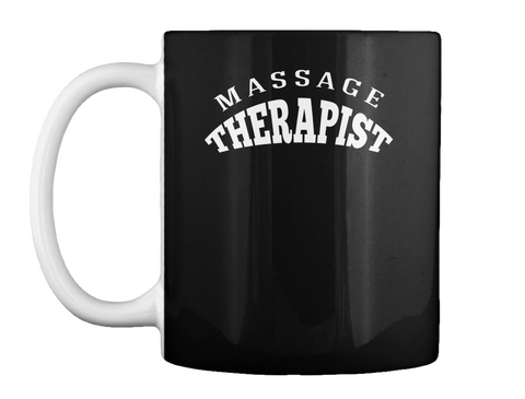 Massage Therapist Black T-Shirt Front