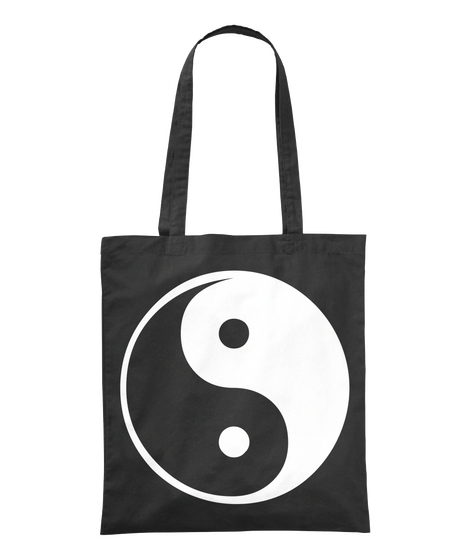 Yin And Yang Bag Black T-Shirt Front