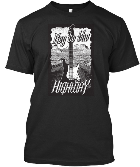 Key To The Highway Black T-Shirt Front