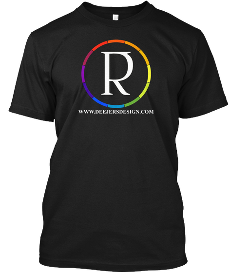 R Www.Deejersdesign.Com Black Camiseta Front