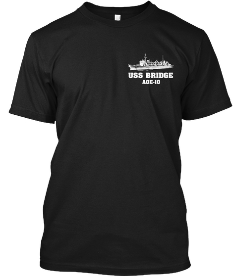 Uss Bridge Aoe 10 Black Camiseta Front